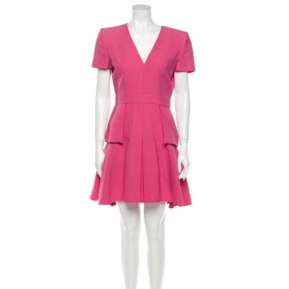 Alexander McQueen Wool A-Line Dress New